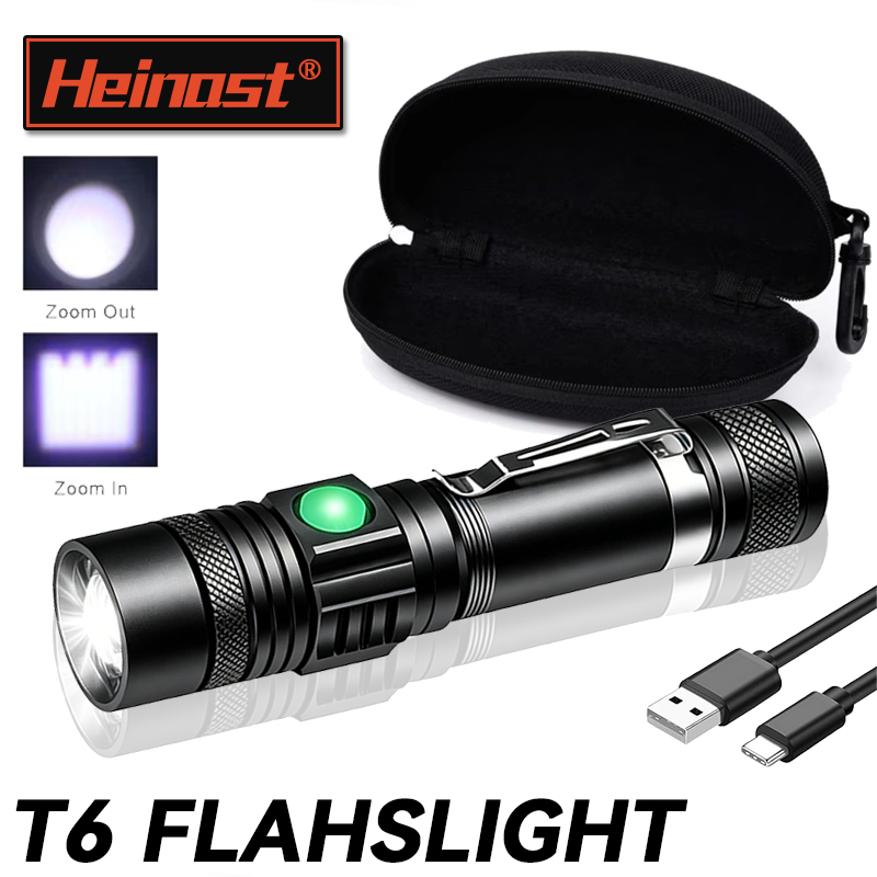 Outdoor Camping Adventures - Senter LED T6 Isi Ulang, Senter