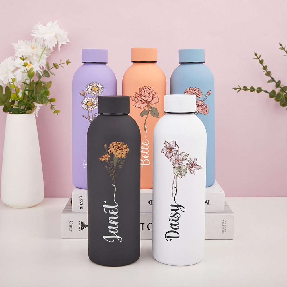 Outdoor Camping Direct - Botol Air Bermotif Bunga yang Dapat