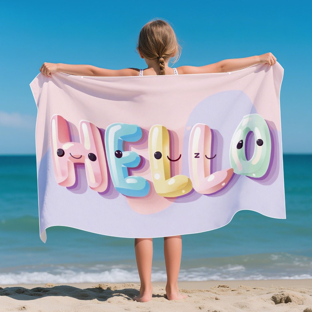 Outdoor Camping Blanket - Handuk Pantai Pola Kartun Versi Anak-anak