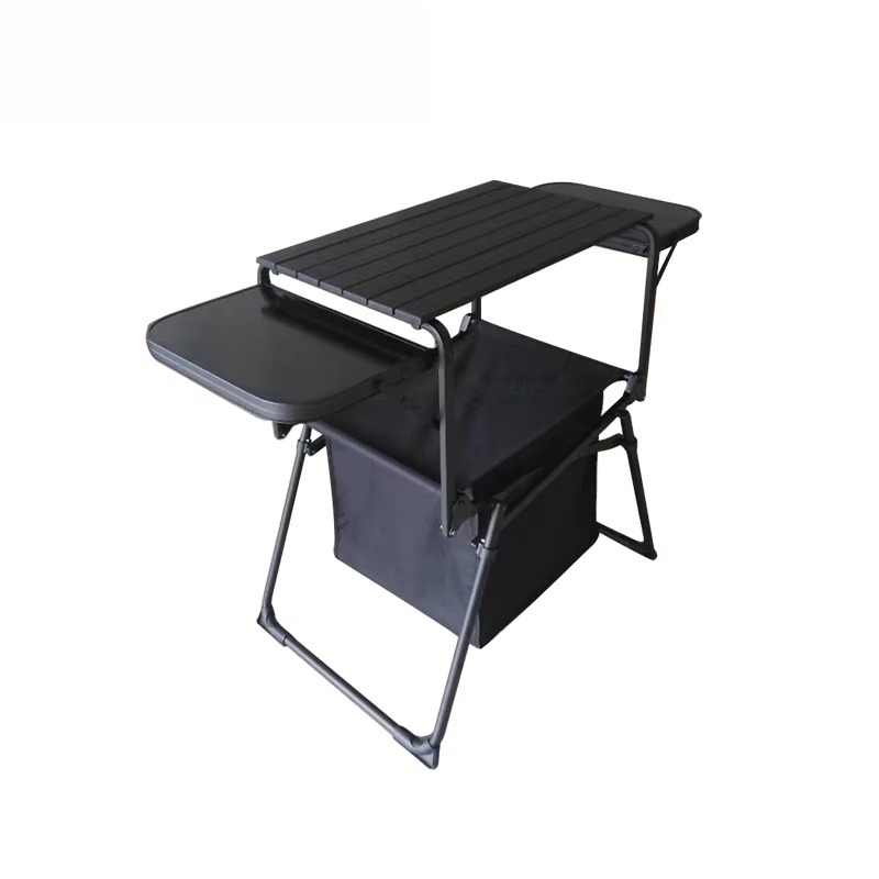 Outdoor Camping Kitchen Setup - Set Meja Lipat Outdoor China, Aluminium,