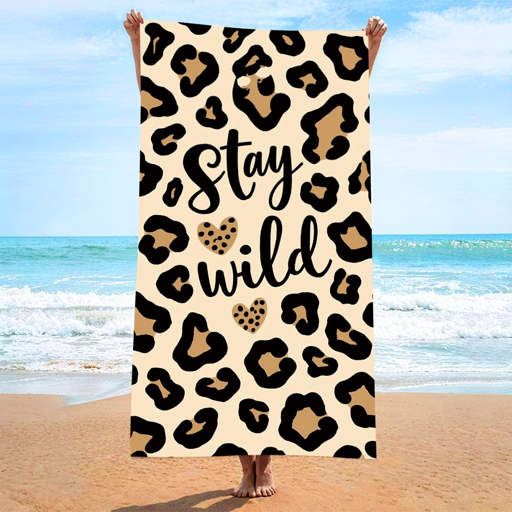 Outdoor Camping Blanket - Handuk Pantai Cepat Kering Motif Macan
