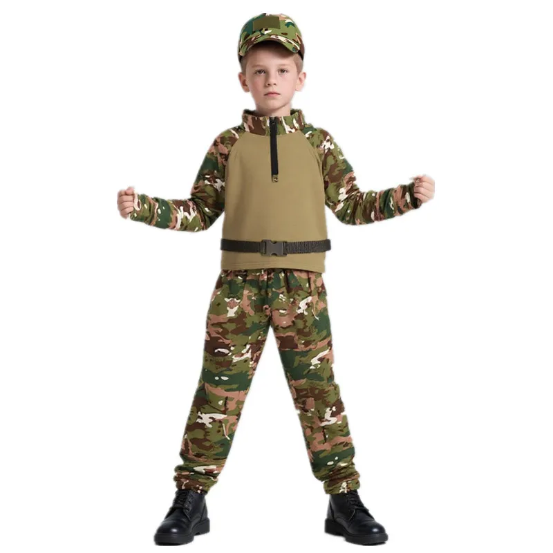 Outdoor Camping Adventures - Pakaian Katak Kamuflase Anak-anak Dewasa Kostum