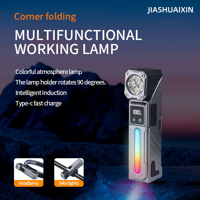 Headlamp - JIASHUAIXIN senter multifungsi sudut lampu suasana