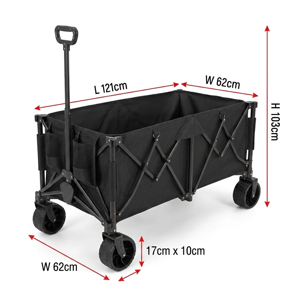 Outdoor Camping Furniture - Gerobak Lipat Tugas Berat Khusus dengan