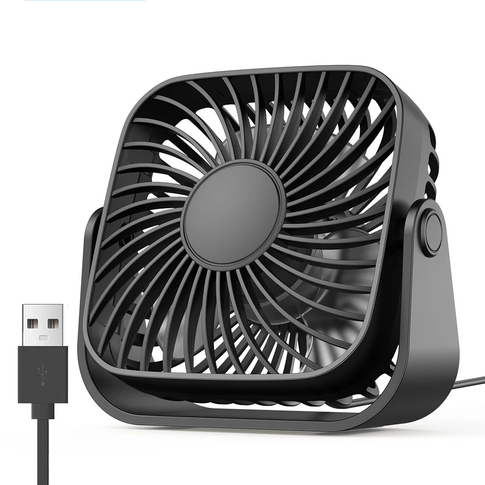 Outdoor Camping Ventilator - Kipas Mini Portabel USB 4 Inci