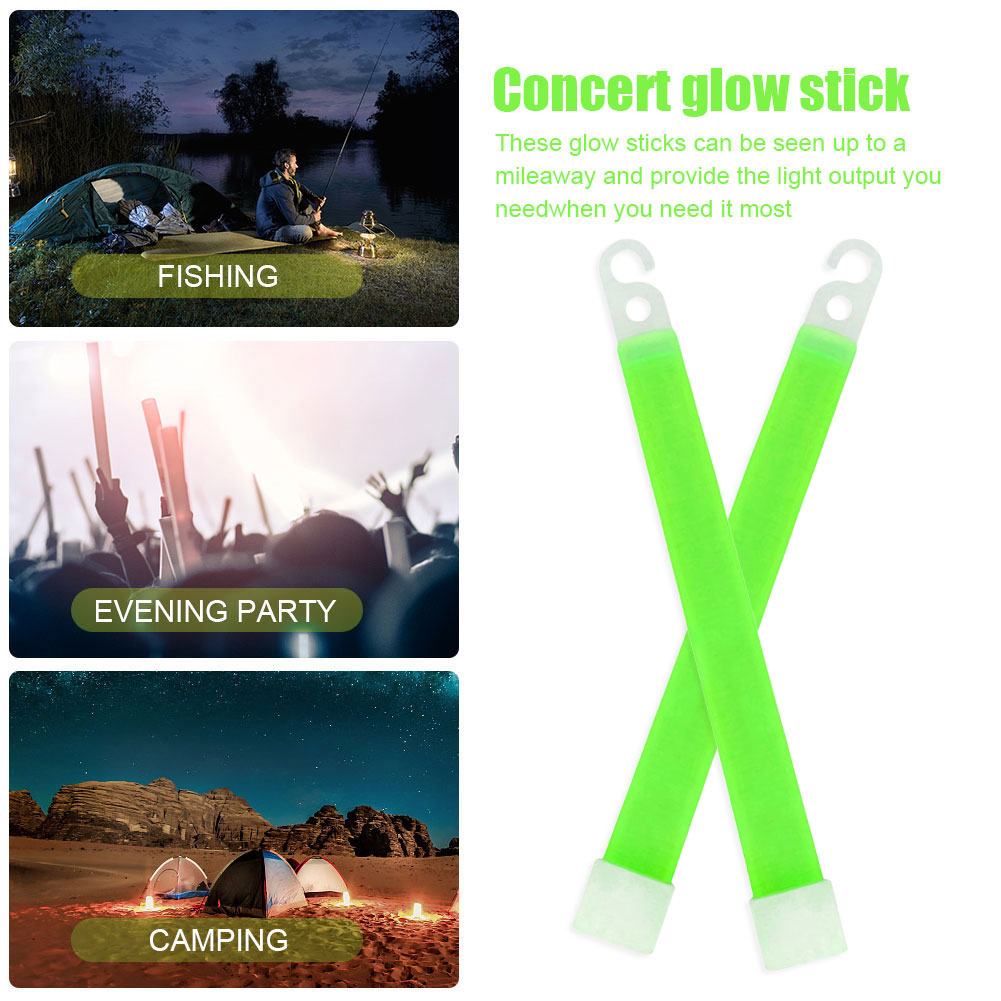5/10 Buah 6 Inci Tongkat Berca - Glow Sticks Survival ulasan dan harga