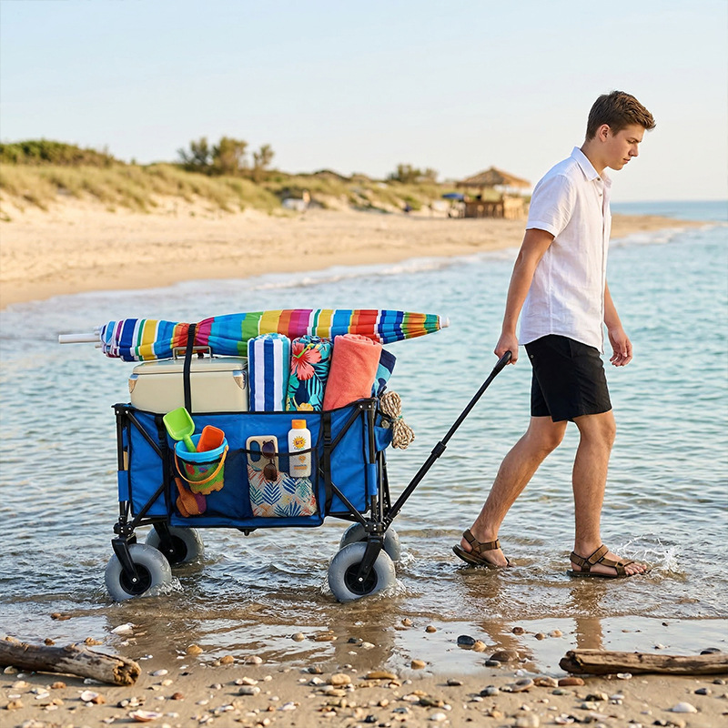 Gerobak Pantai Lipat Berbahan  - Outdoor Camping Furniture ulasan dan harga