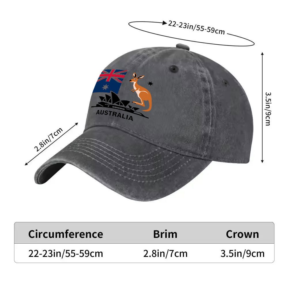Topi Bisbol Kanguru Bendera Au - Outdoor Camping Australia ulasan dan harga
