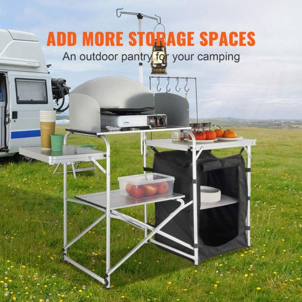 Meja Dapur Lipat untuk Berkema - Outdoor Camping Kitchen Setup ulasan dan harga