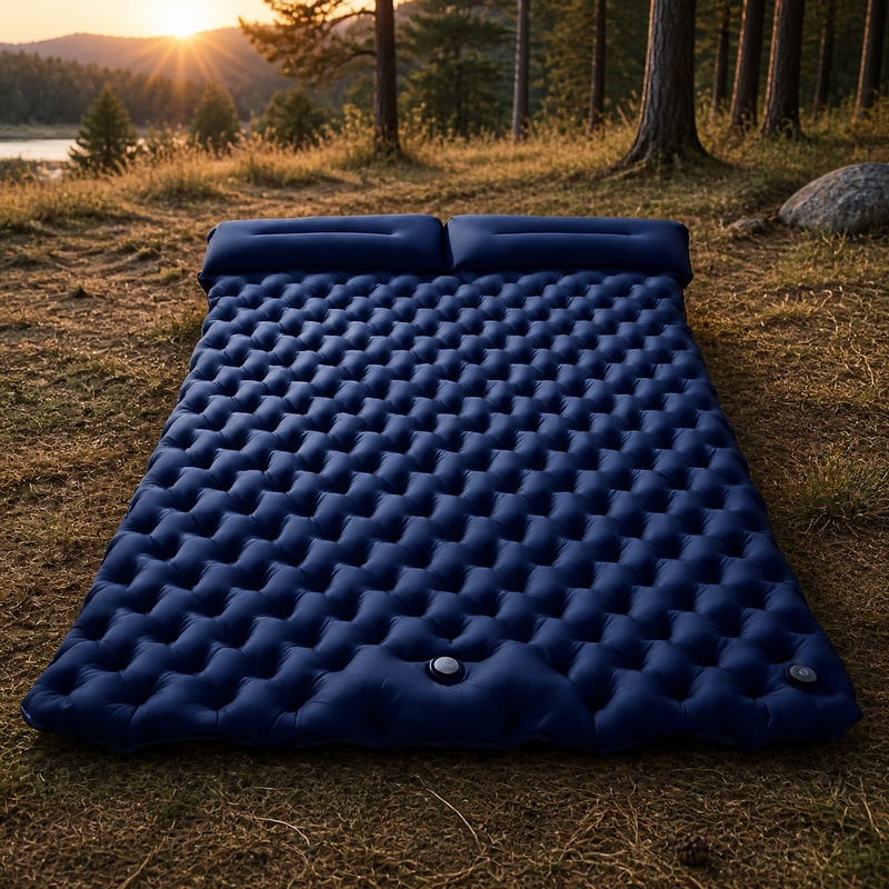 Kasur Udara Ganda Portabel unt - Outdoor Inflatable Camping Tent With Air Pump ulasan dan harga