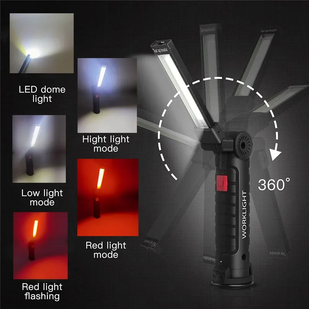 Senter LED COB Portabel Lampu  - Outdoor Camping Lampe ulasan dan harga