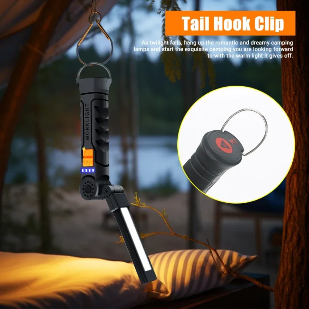 Senter LED COB Portabel Senter - Outdoor Camping Lampe ulasan dan harga
