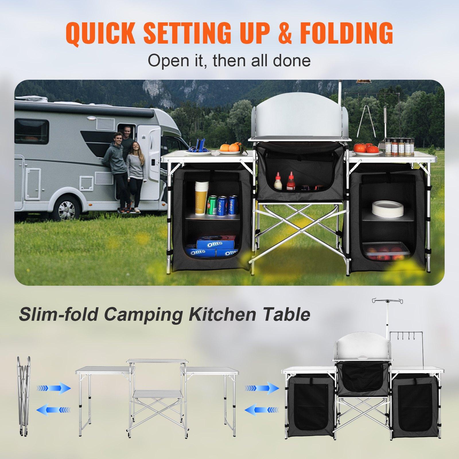 【Hadiah Hari Ayah】VEVOR Stasiu - Outdoor Camping Kitchen Setup ulasan dan harga