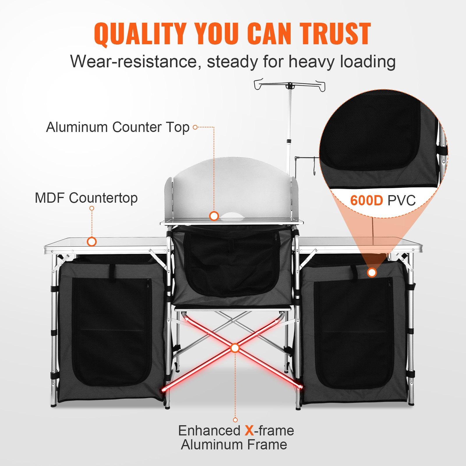 【Hadiah Hari Ayah】VEVOR Stasiu - Outdoor Camping Kitchen Setup ulasan dan harga