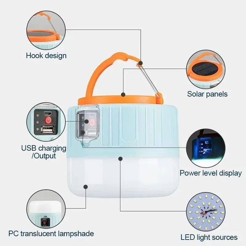 Lampu Camping Tenaga Surya LED - Outdoor Camping Lampe ulasan dan harga