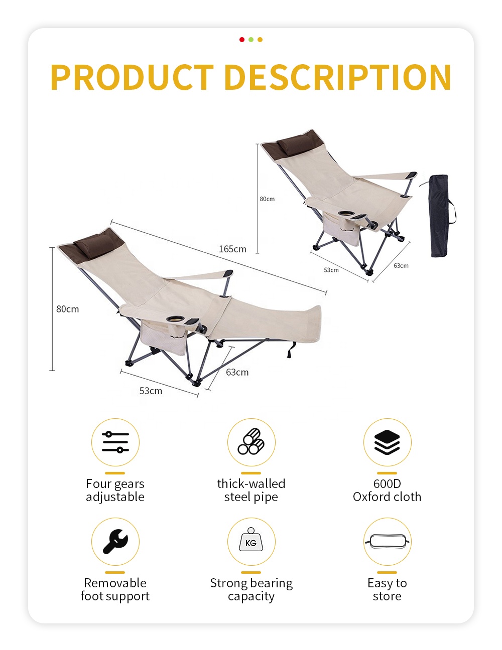 Kursi Lipat Portabel, Ringan,  - Outdoor Camping Furniture ulasan dan harga
