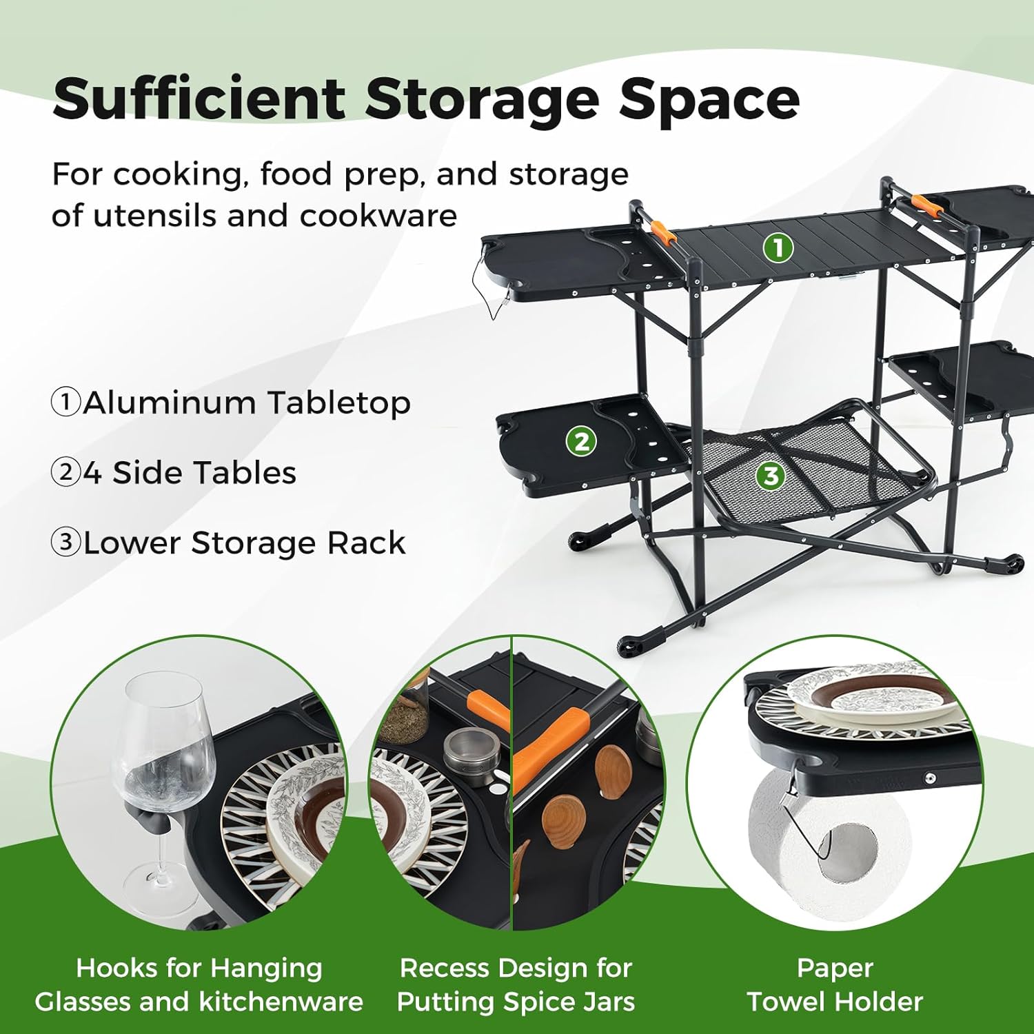 Meja Masak Lipat Portabel untu - Outdoor Camping Kitchen Setup ulasan dan harga