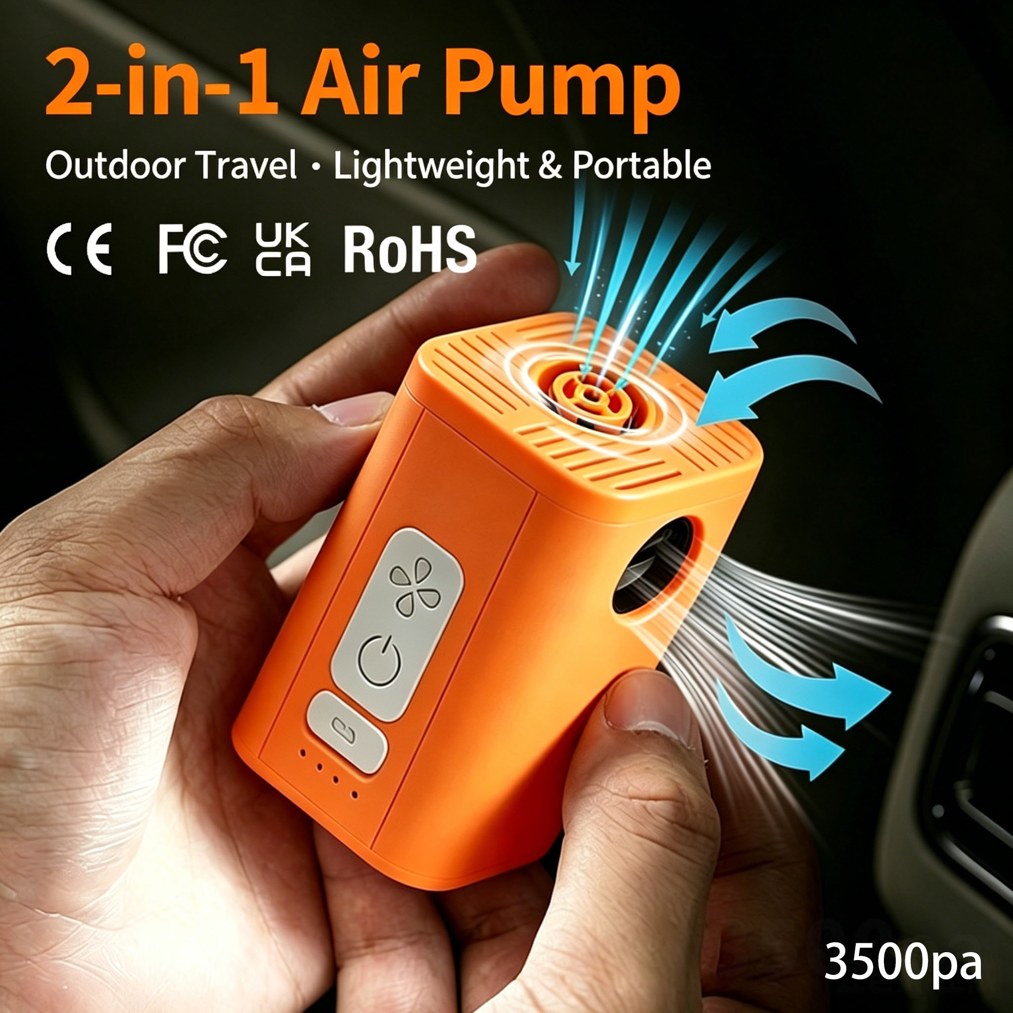 Pompa Udara 2-in-1 Isi Ulang U - Outdoor Inflatable Camping Tent With Air Pump ulasan dan harga