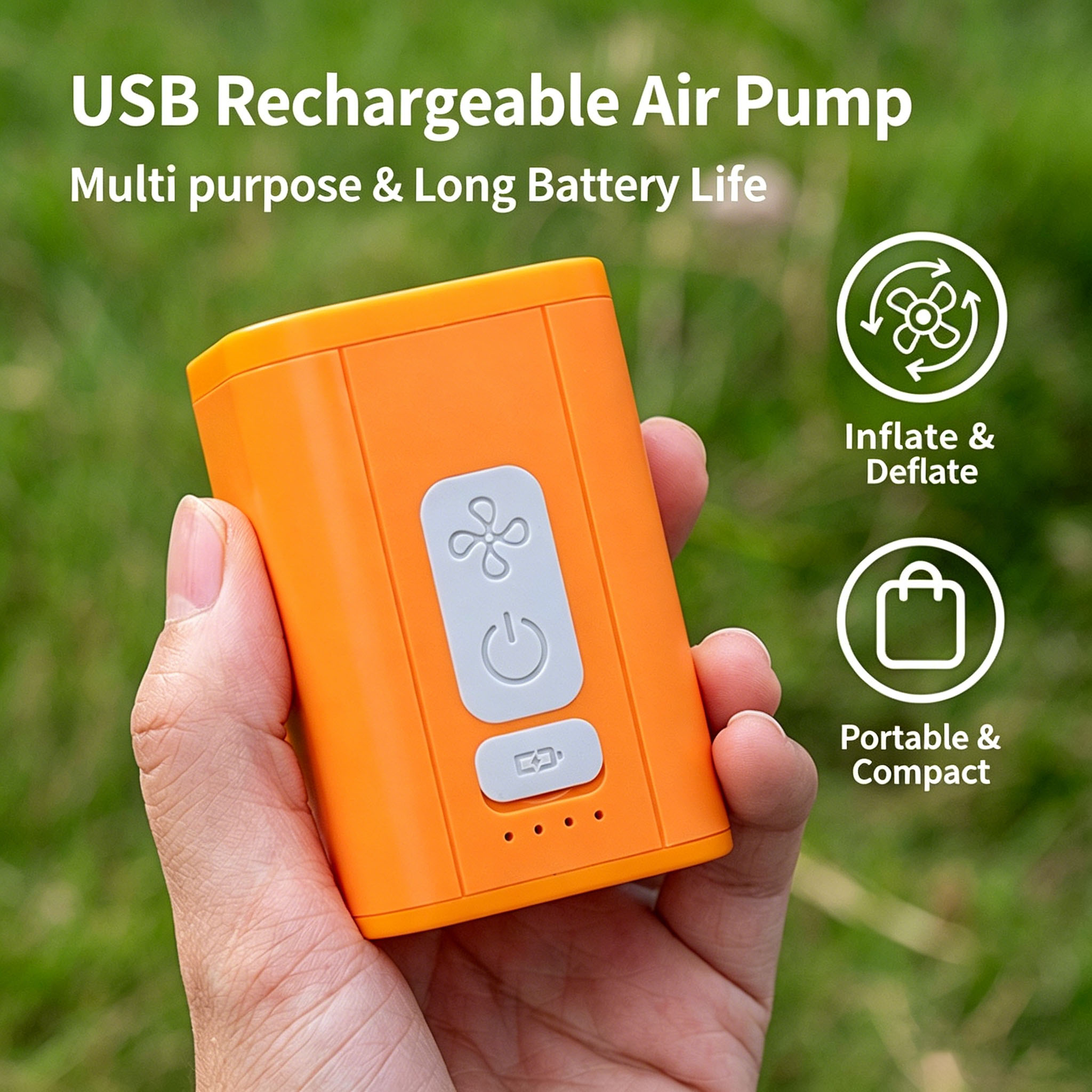 Pompa Udara 2-in-1 Isi Ulang U - Outdoor Inflatable Camping Tent With Air Pump ulasan dan harga