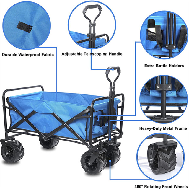 Gerobak Lipat Tugas Berat yang - Outdoor Camping Furniture ulasan dan harga
