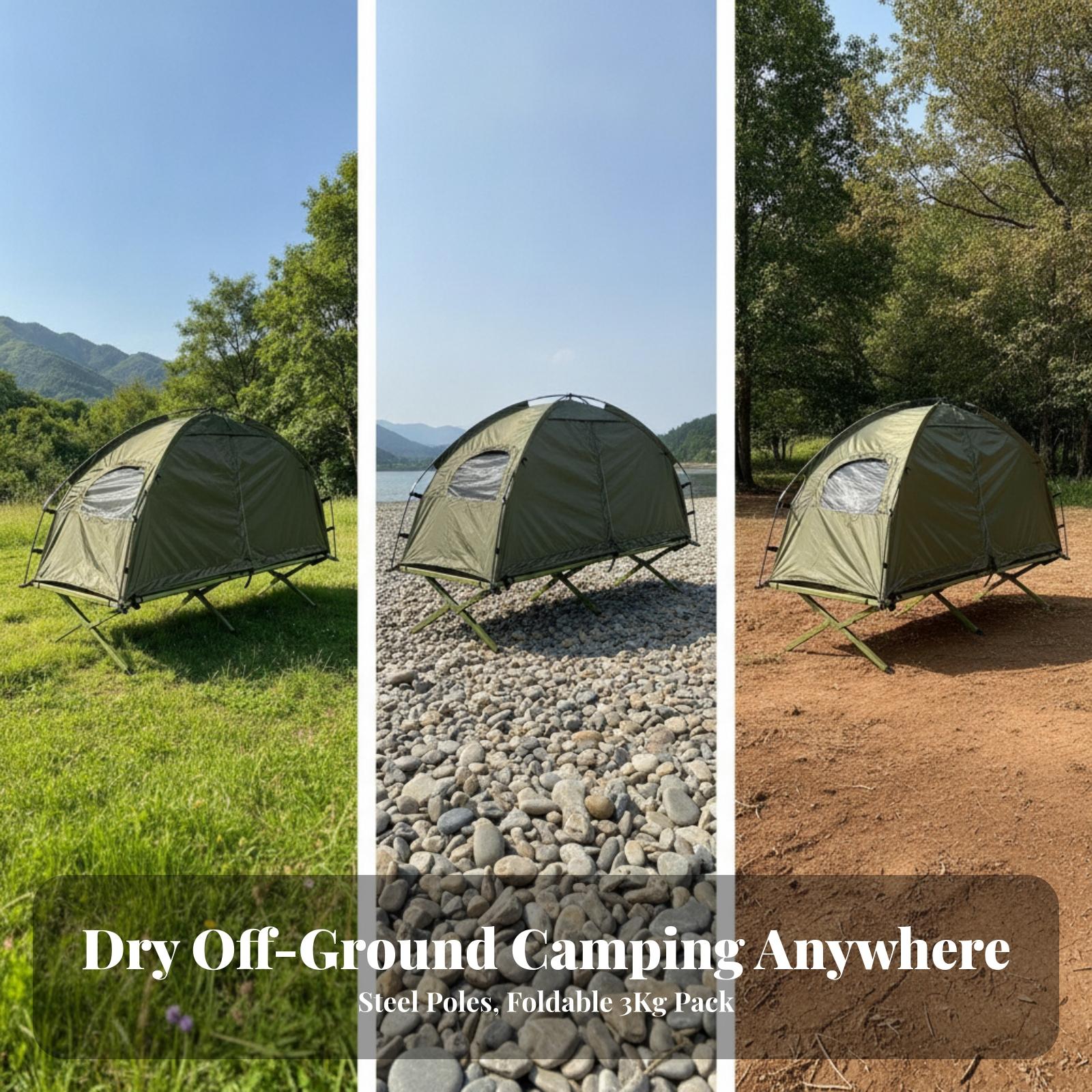 Tenda tempat tidur lipat ringk - Outdoor Camping Guy ulasan dan harga