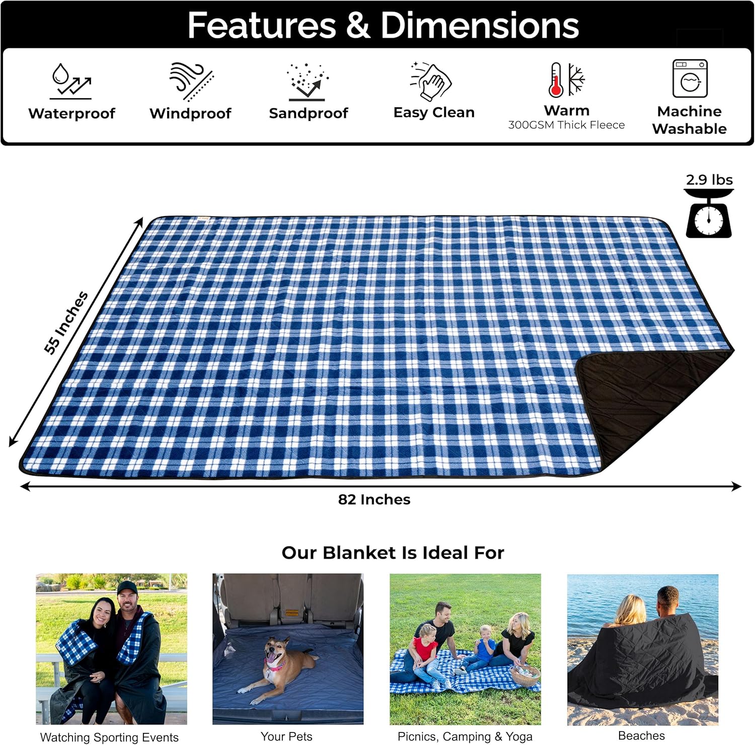 Selimut Luar Ruangan Anti Air  - Outdoor Camping Blanket ulasan dan harga