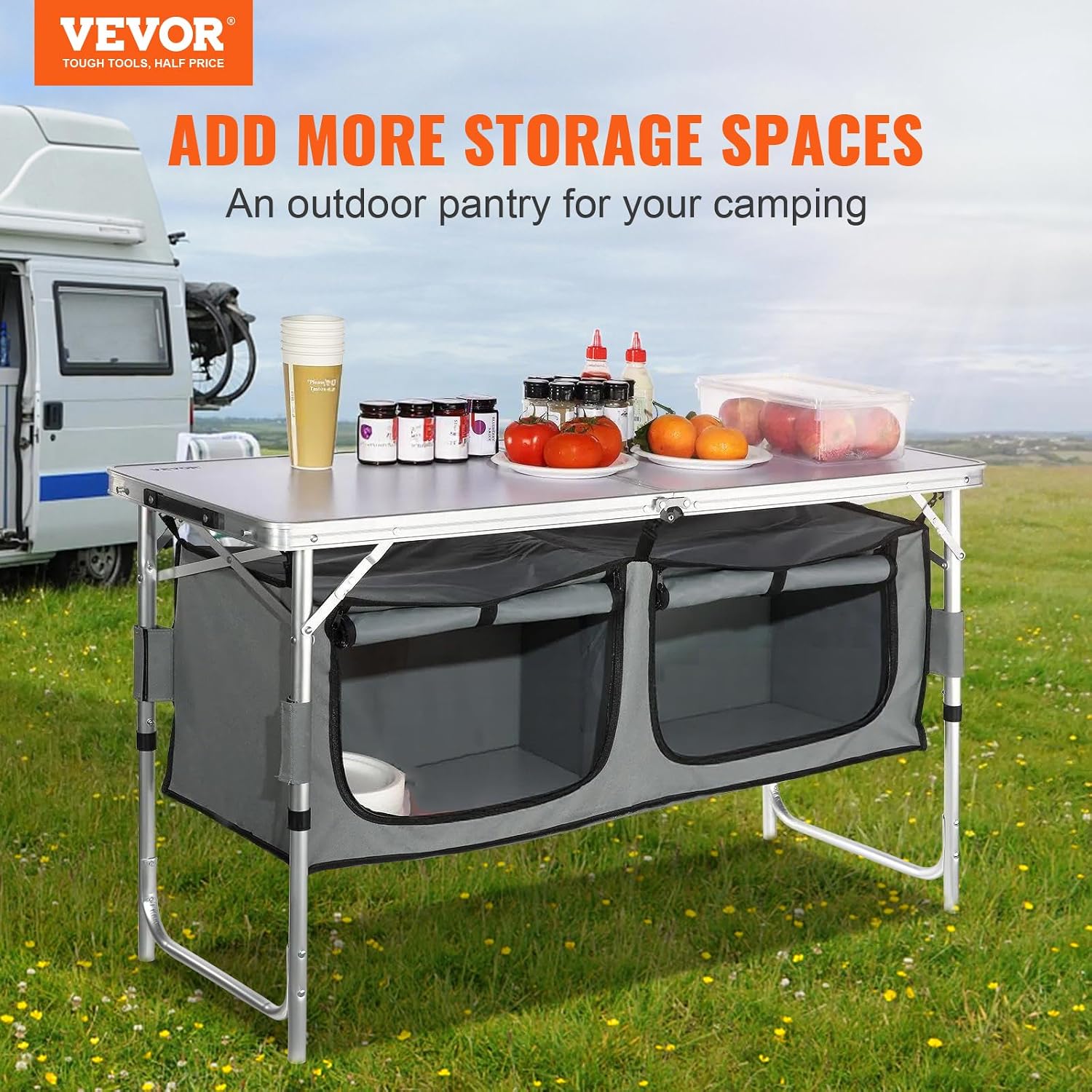 Stasiun Dapur Camping, Meja Ma - Outdoor Camping Kitchen Setup ulasan dan harga