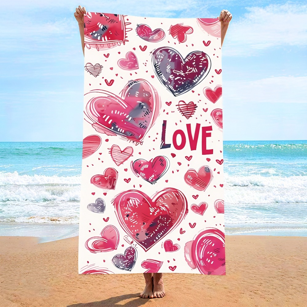 Handuk Mandi Simbol Hati 27X55 - Outdoor Camping Blanket ulasan dan harga