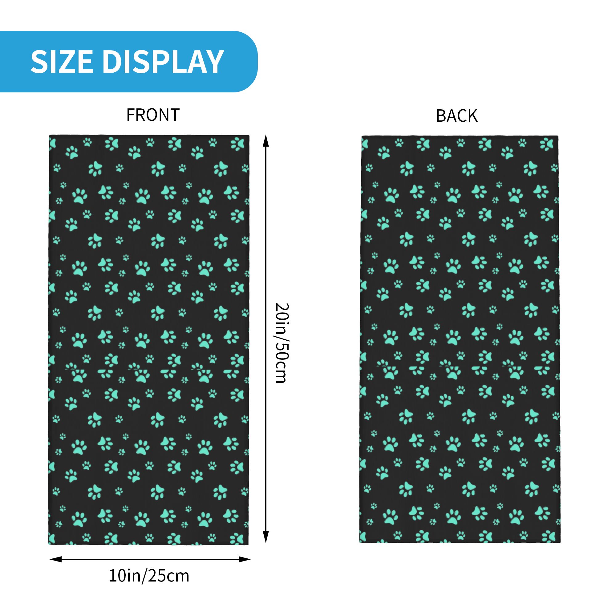 Bandana Leher Motif Jejak Kaki - Trekking Gaiters ulasan dan harga