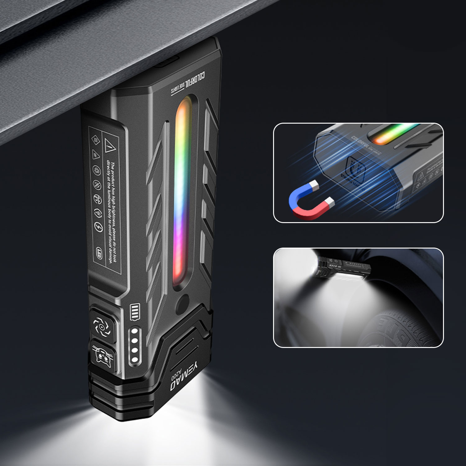 Senter LED RGB Portabel Multif - Outdoor Camping Adventures ulasan dan harga