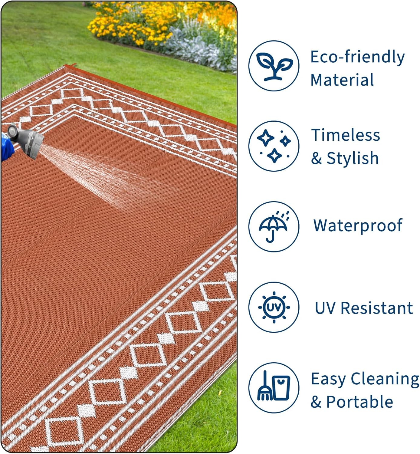 Karpet Plastik Luar Ruangan Ta - Outdoor Camping Rugs 8X10 ulasan dan harga