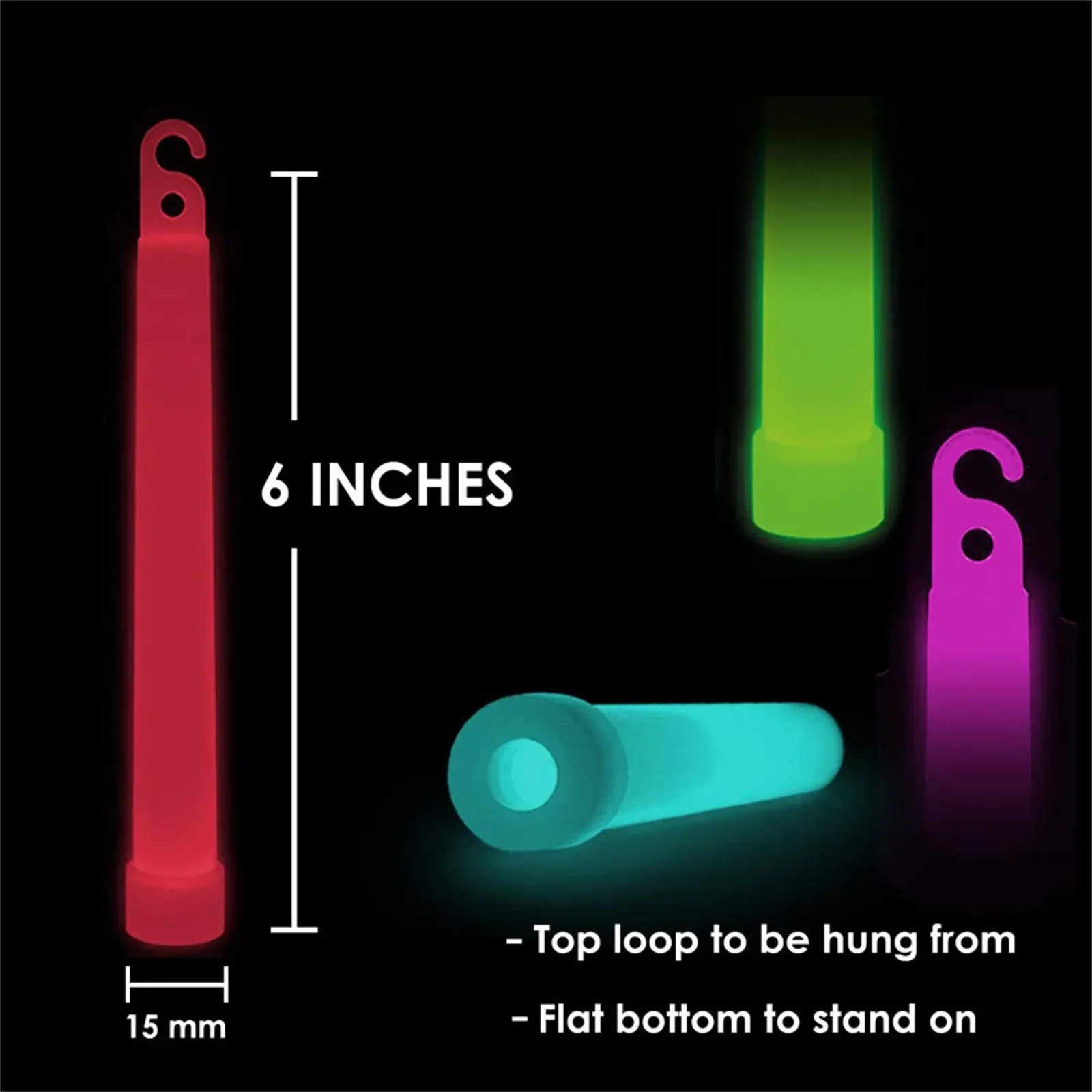 Tongkat Cahaya dengan Kait 4/6 - Glow Sticks Survival ulasan dan harga